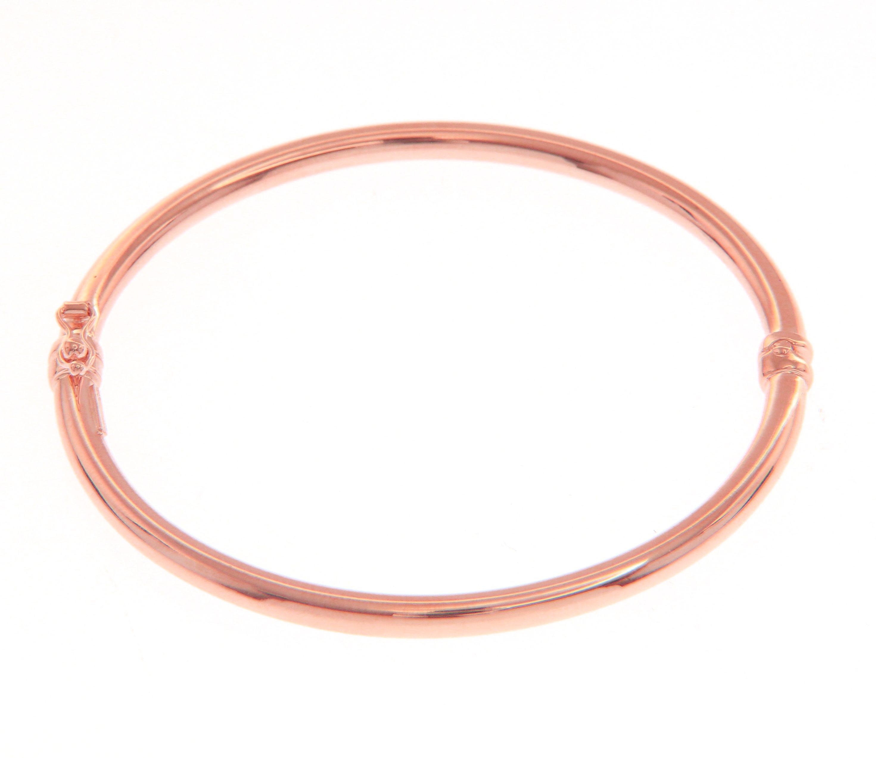 Rose gold oval bracelet with clasp k14 (code S212864)